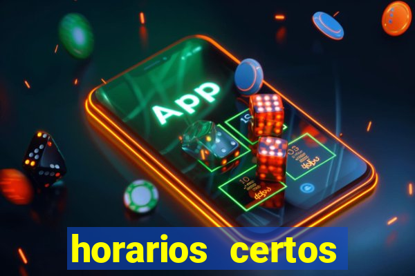 horarios certos para jogar fortune tiger