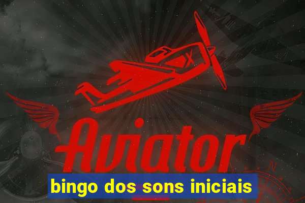 bingo dos sons iniciais