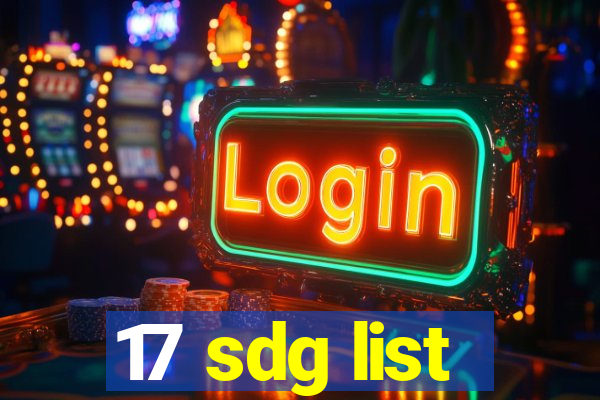 17 sdg list