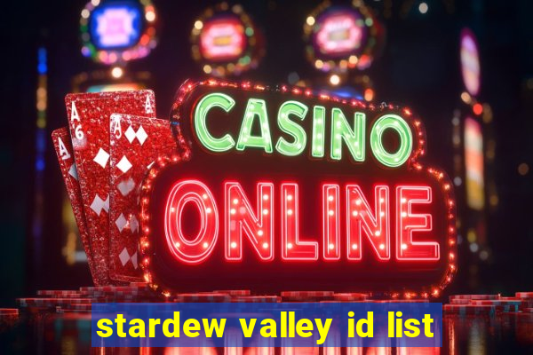 stardew valley id list