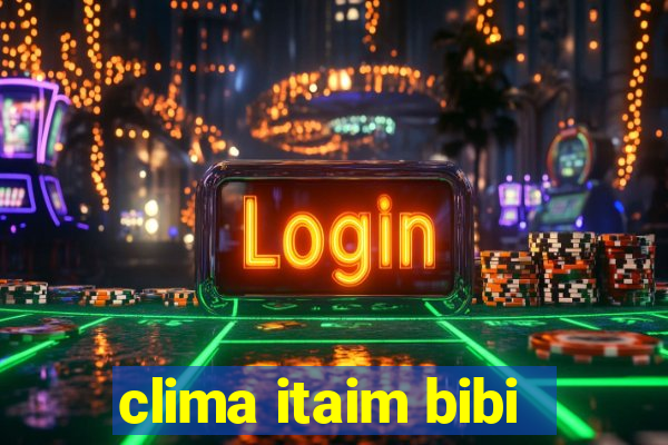 clima itaim bibi