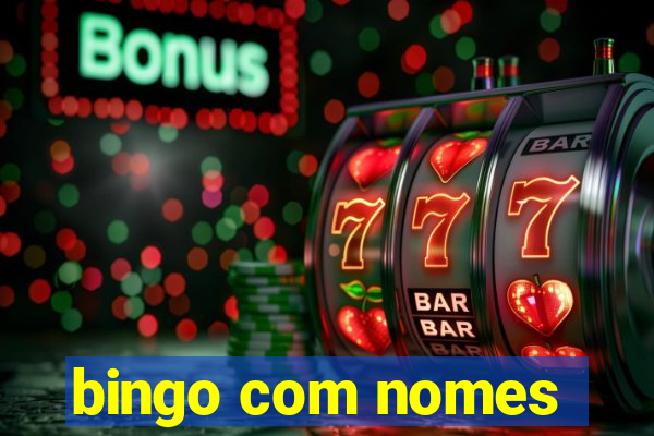 bingo com nomes