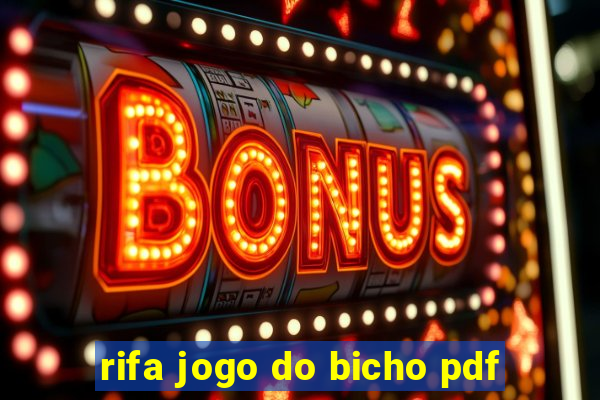 rifa jogo do bicho pdf