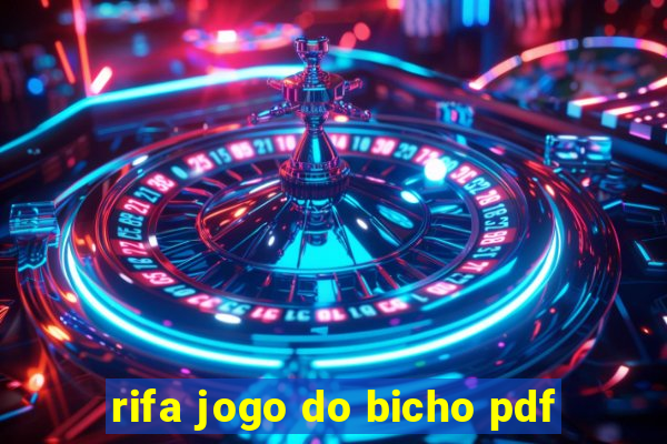 rifa jogo do bicho pdf