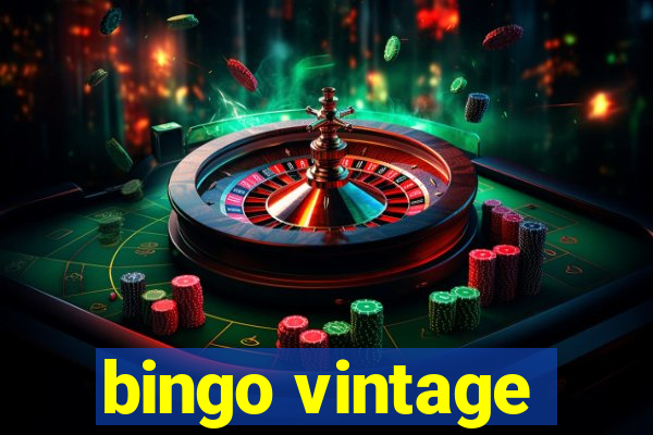 bingo vintage