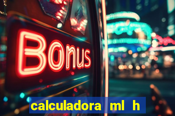 calculadora ml h para mcg kg min