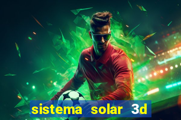 sistema solar 3d em movimento