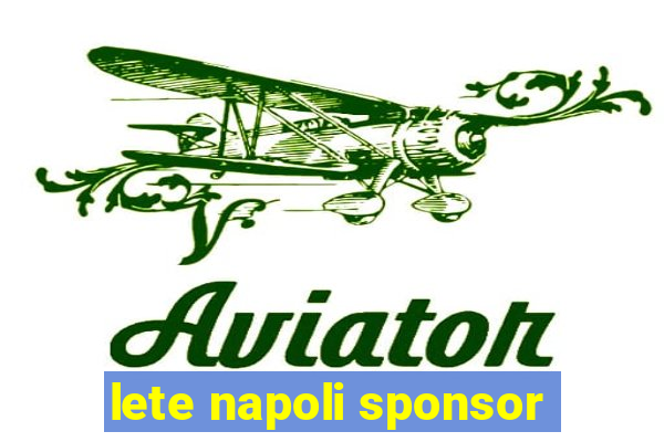 lete napoli sponsor