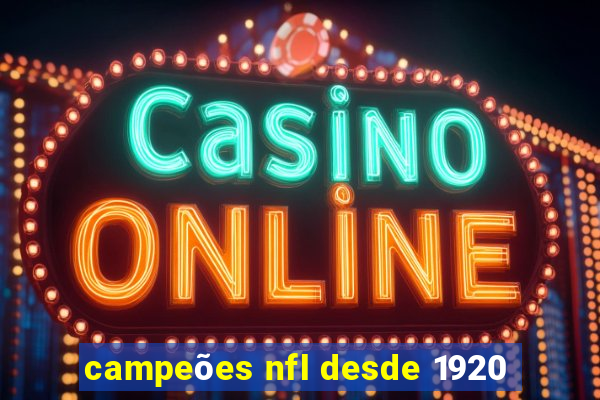 campeões nfl desde 1920