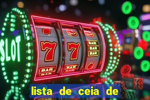 lista de ceia de natal completa